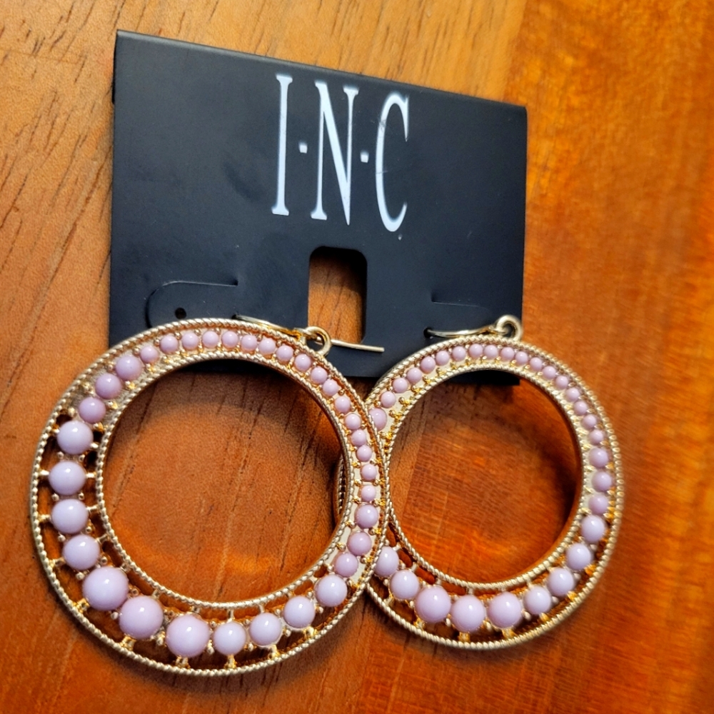 INC NWT hoops lavender and goodtone - Picture 1 of 4